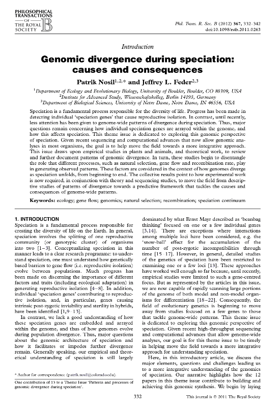 A Philosophical Transformations article from 2012